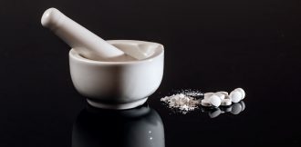 Doug Robinson Publishes Article on Patent Eligibility Laws & How They Affect the Pharma Industry | IP Law Firm | Harness IP image of pharmaceutical patent and mortar and pestle